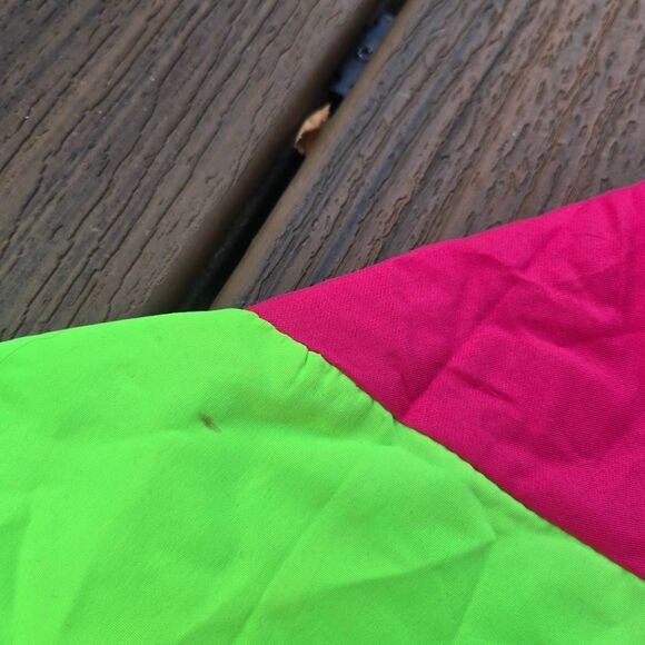 3 tops & 2 pants windbreaker 80s neon costumes fun run pink yellow green M L&xl - Picture 9 of 16